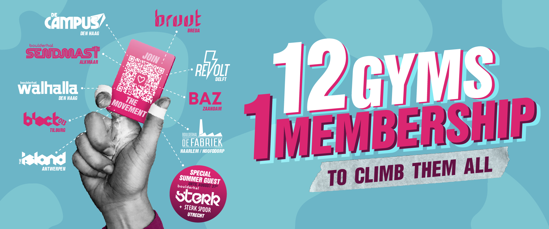 12 Gyms 1 Memberschip